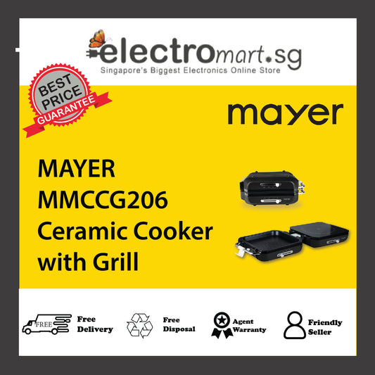 MAYER MMCCG206 Ceramic Cooker with Grill