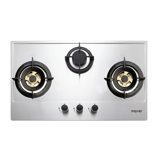 MAYER MMSS883HI 3 Burner Stainless Steel Gas Hob 86cm