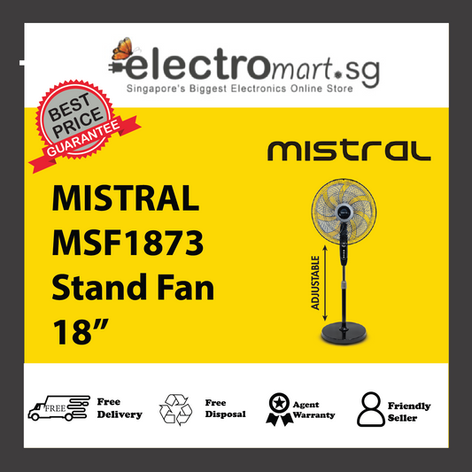 MISTRAL MSF1873 Stand Fan 18”