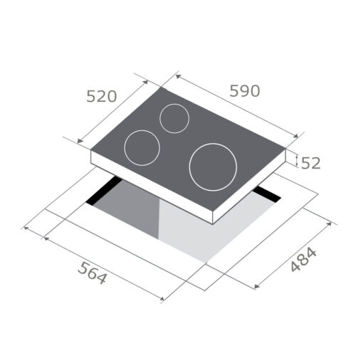 Midea Bundle A Hood + Hob Combo