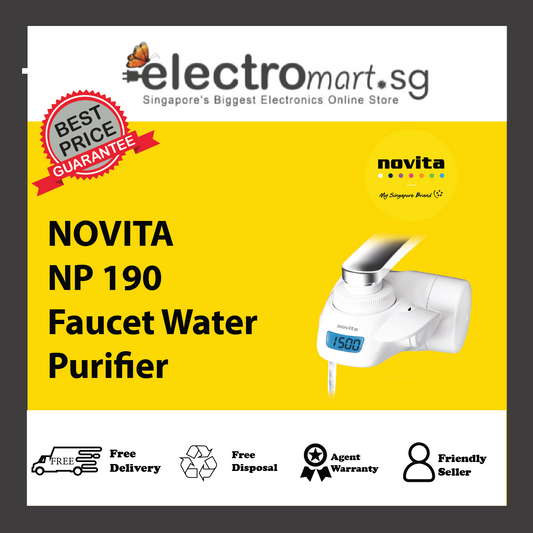 NOVITA NP 190 Faucet Water Purifier & Filter Pack