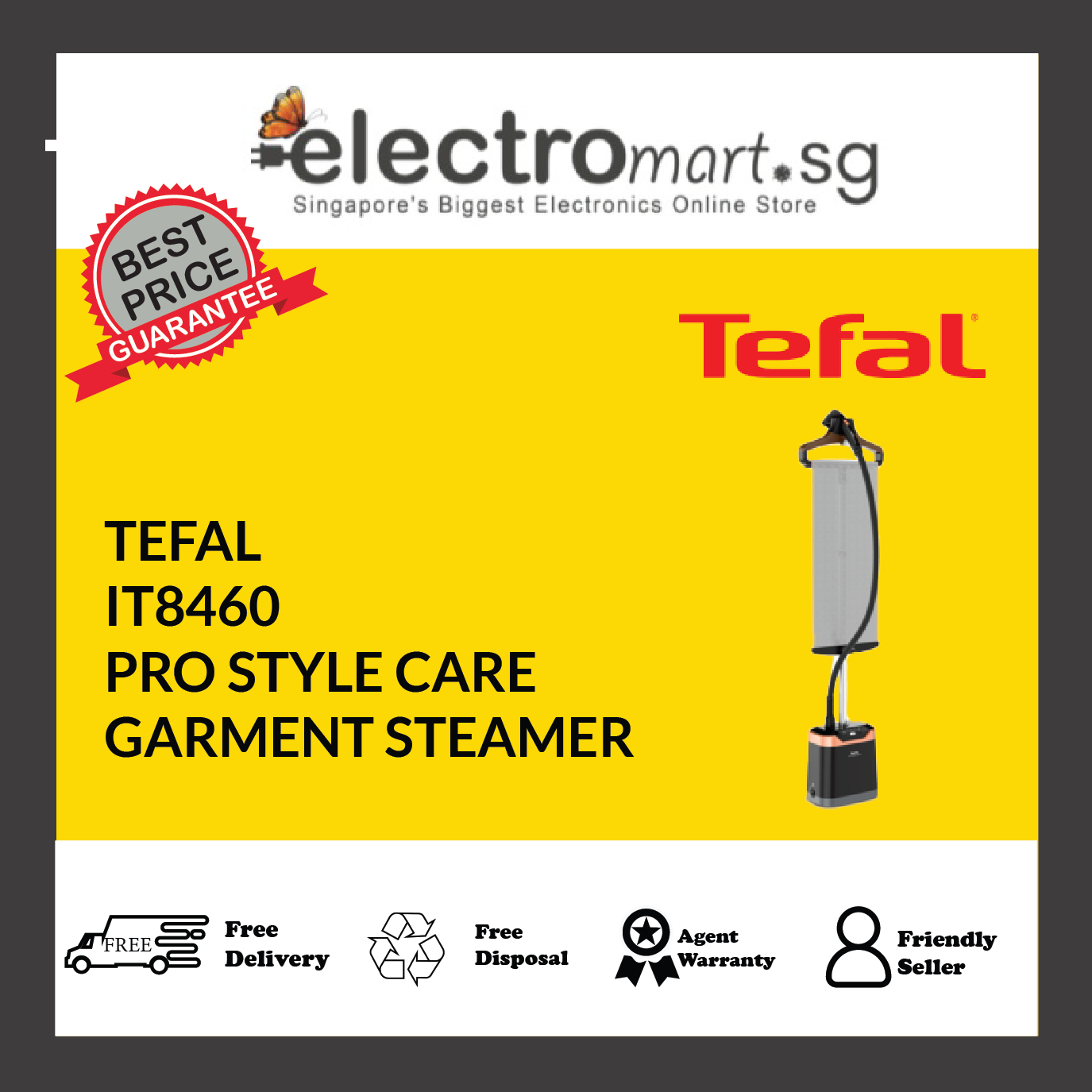 TEFAL IT8460 PRO STYLE CARE GARMENT STEAMER