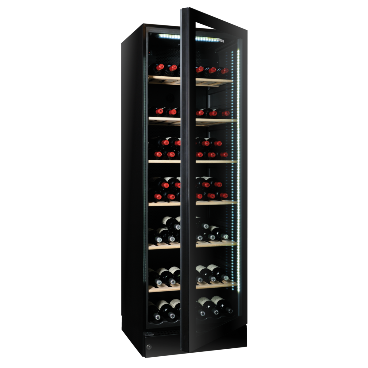 Vintec V190SG2EBK 198 Bottle Single/Multi-Temp Wine Cabinet