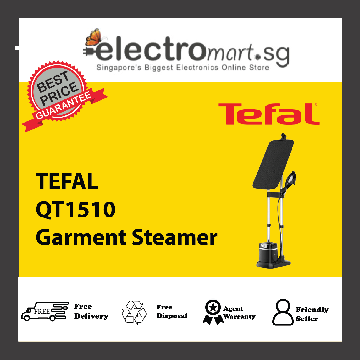 TEFAL QT1510 ixeo+ All-in-One Garment Steamer