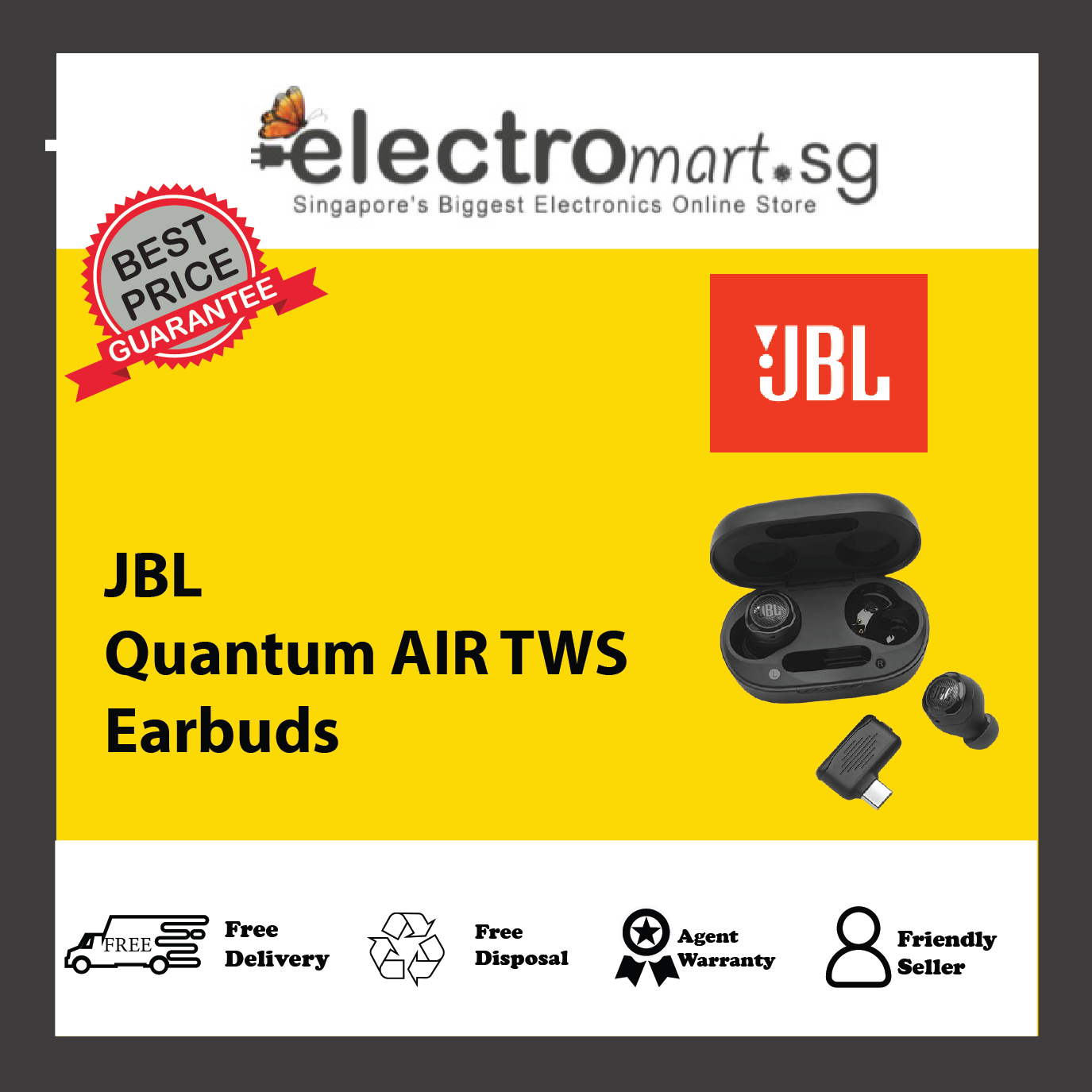 JBL Quantum AIR TWS Earbuds