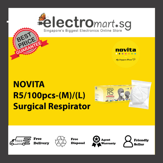 NOVITA R5/100pcs-(M)/(L) Surgical Respirator