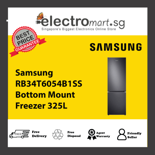 Samsung RB34T6054B1/SS Bottom Mount Freezer 325L