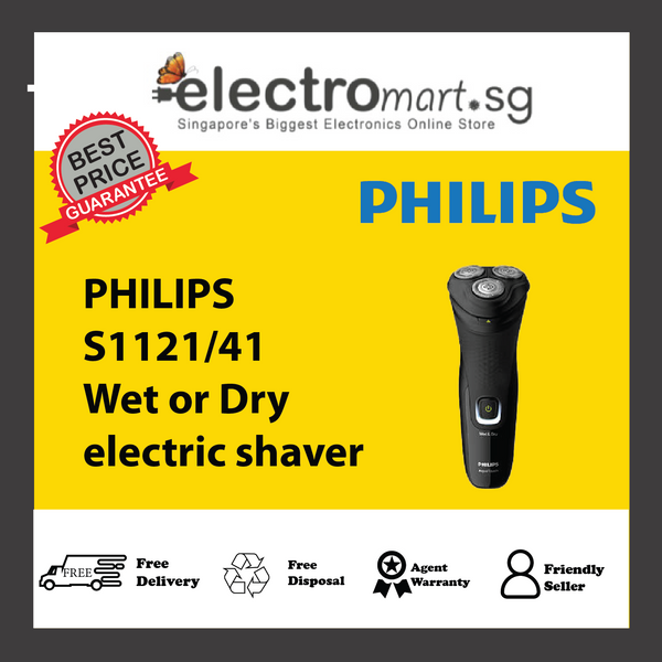 PHILIPS S1121/41  Wet or Dry  electric shaver