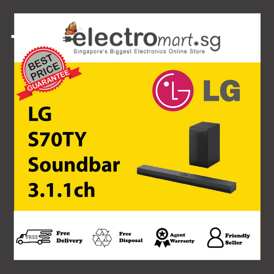 LG S70TY Soundbar for TV with Dolby Atmos® 3.1.1ch