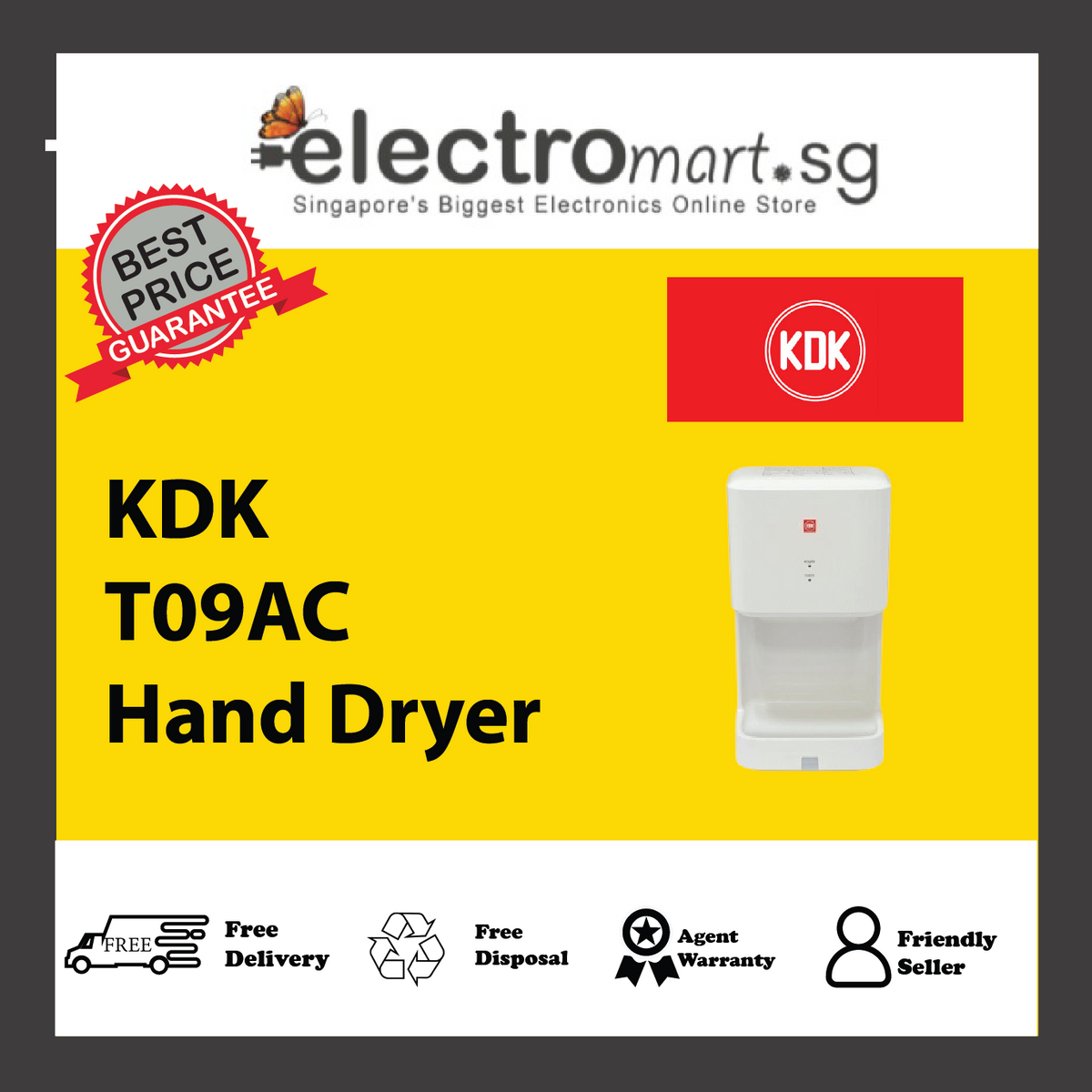 KDK T09AC Hand Dryer
