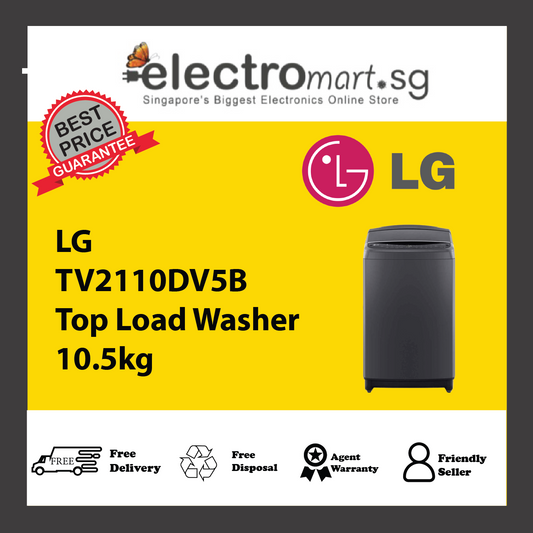 LG TV2110DV5B Top Load Washer 10.5kg