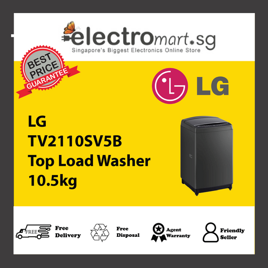 LG TV2110SV5B Top Load Washer 10.5kg