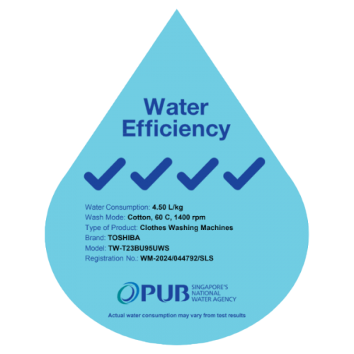 TOSHIBA TW-T23BU95UWS(SK) Front Load Washing Machine 8.5kg