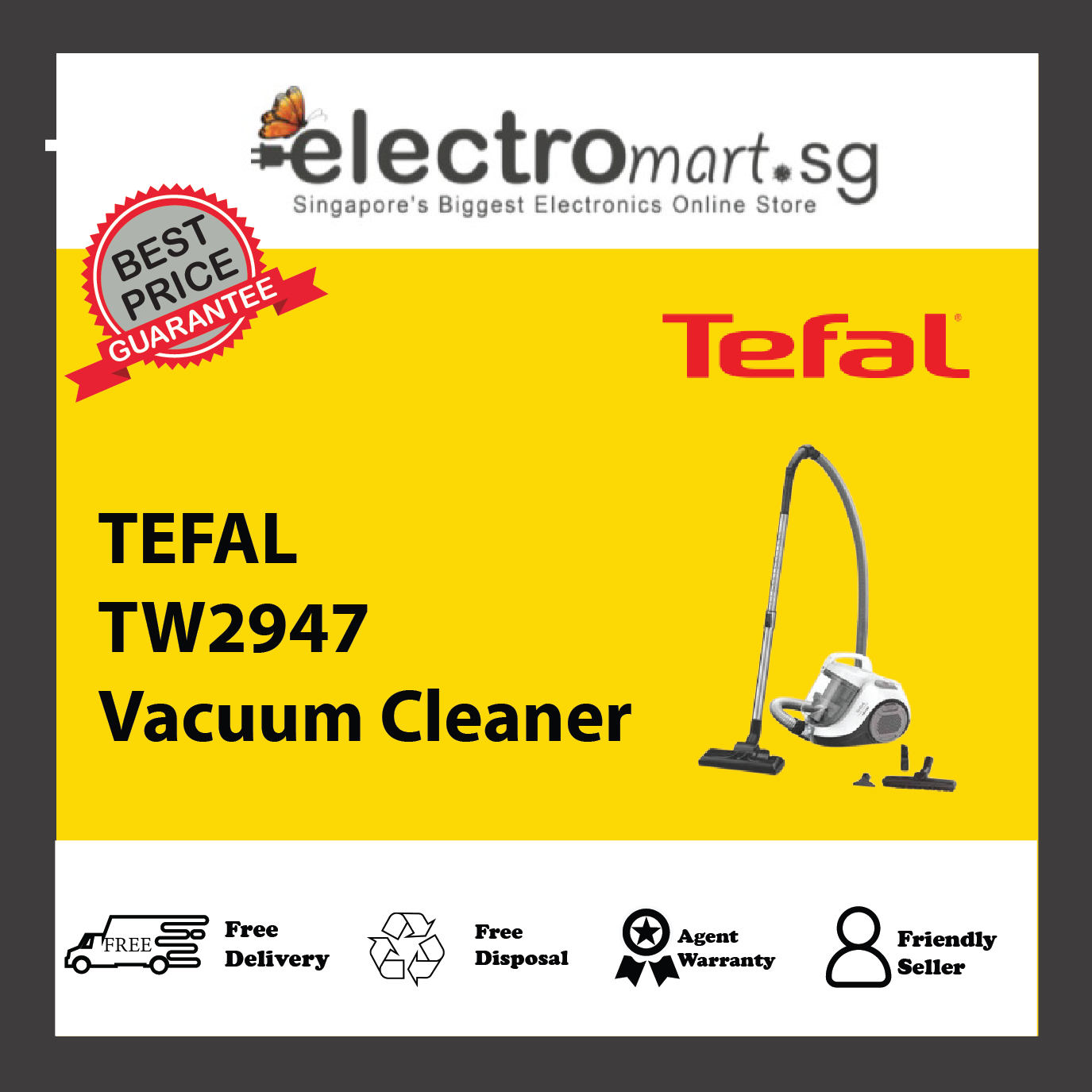 TEFAL TW2947 Swift Power Cyclonic Vacuum Cleaner