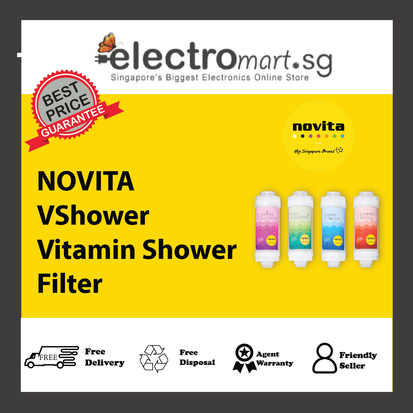 NOVITA VShower Vitamin Shower Filter