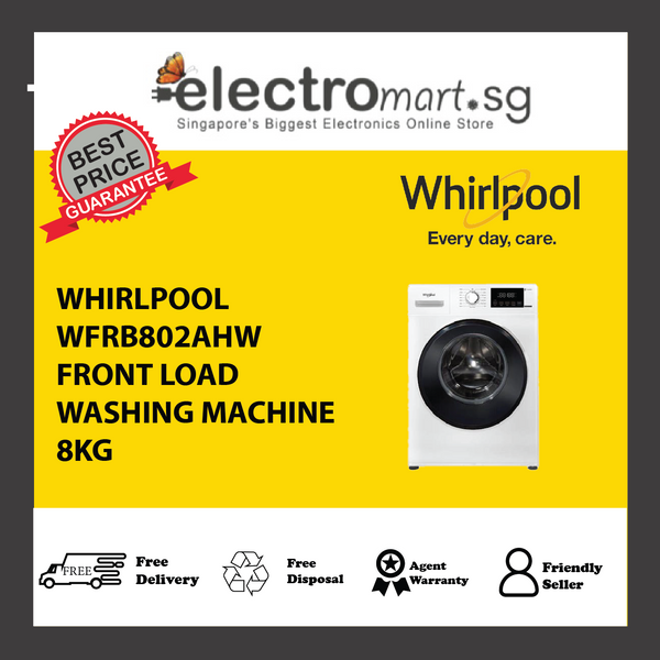 WHIRLPOOL WFRB802AHW FRONT LOAD  WASHING MACHINE 8KG