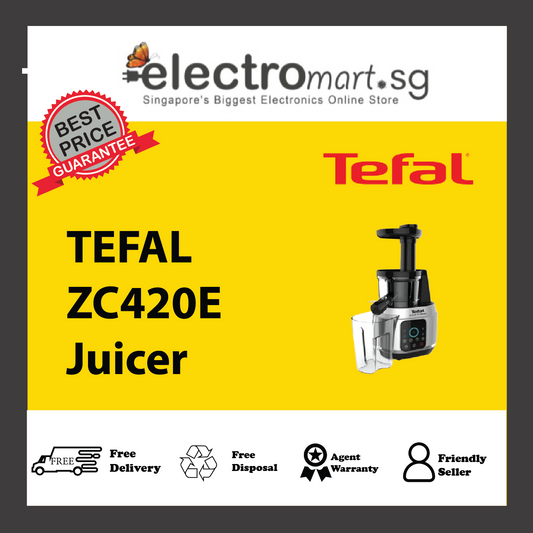 TEFAL ZC420E Juice & Clean Slow Juicer (150 W)