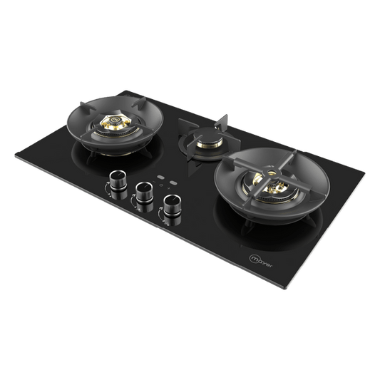 MAYER MMGH378HI 3 Burners Glass Gas Hob 78cm
