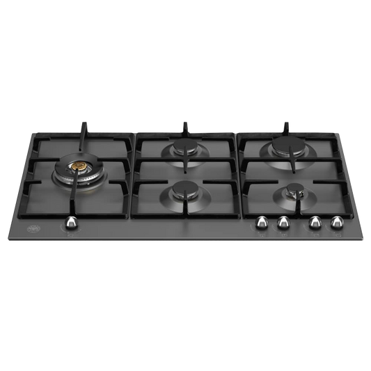 Bertazzoni P905LHERNE 90cm Heritage Series 5 Burner Gas Hob – BLACK