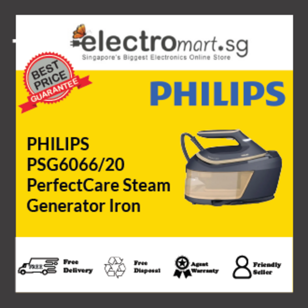 PHILIPS PSG6066/20 PerfectCare Steam Generator Iron