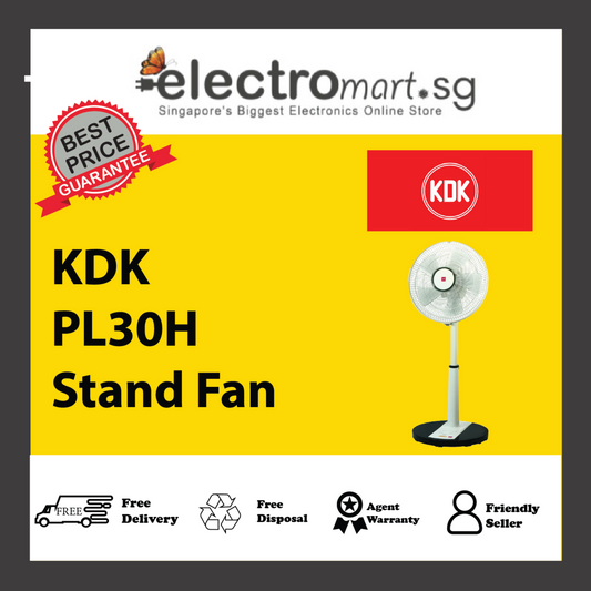 KDK PL30H 3-speed Stand Fan (30cm/12”)