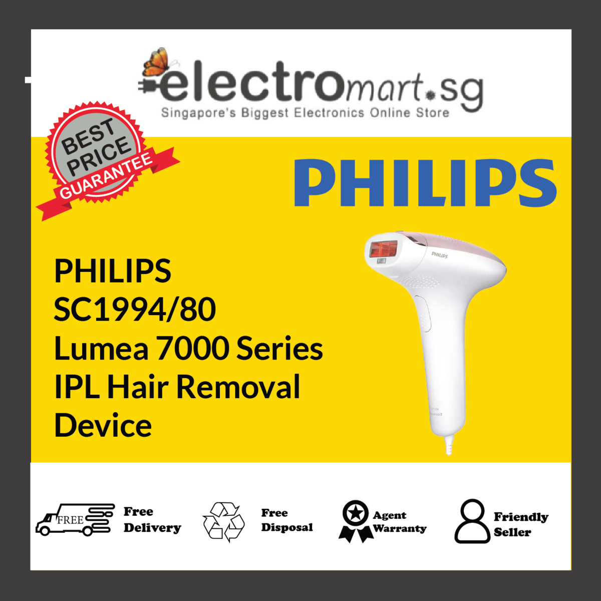 PHILIPS SC1994/80 Lumea 7000 Series IPL Hair Removal Device