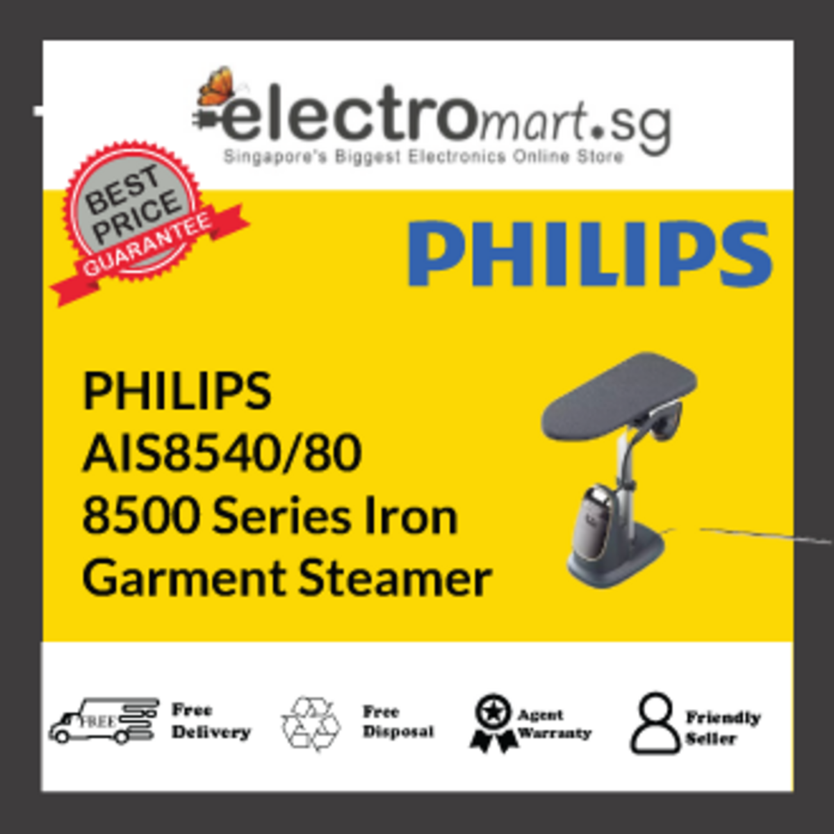 PHILIPS AIS8540/80 8500 Series Iron Garment Steamer