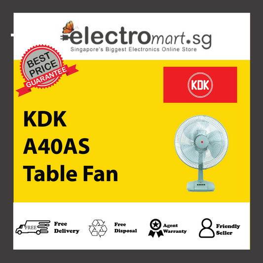KDK A40AS 3-speed Desk Fan (40cm/16”)