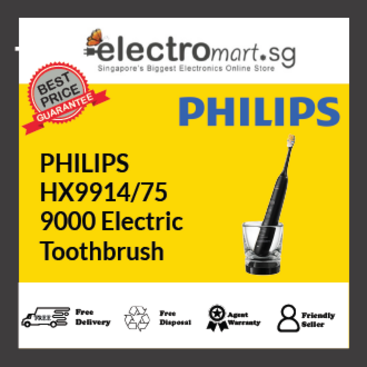 PHILIPS HX9914/75 9000 Electric Toothbrush