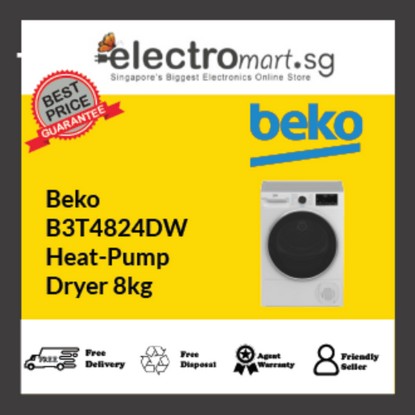 Beko B3T4824DW Heat-Pump  Dryer 8kg