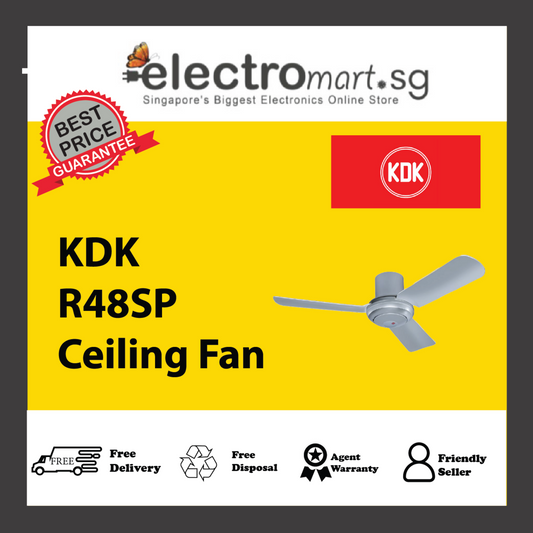 KDK R48SP 3-Blades Remote Control AC Ceiling Fan (120cm)