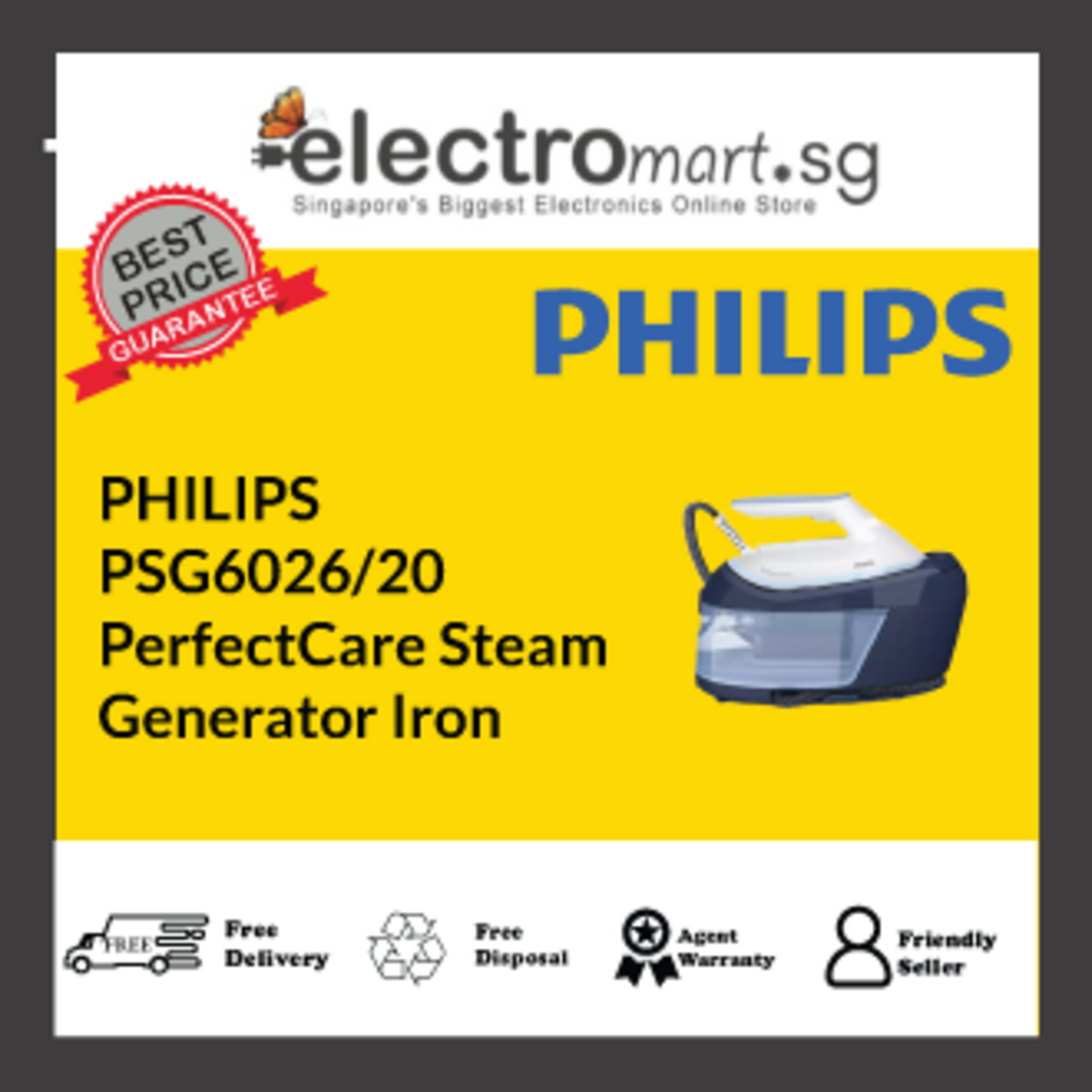PHILIPS PSG6026/20 PerfectCare Steam Generator Iron