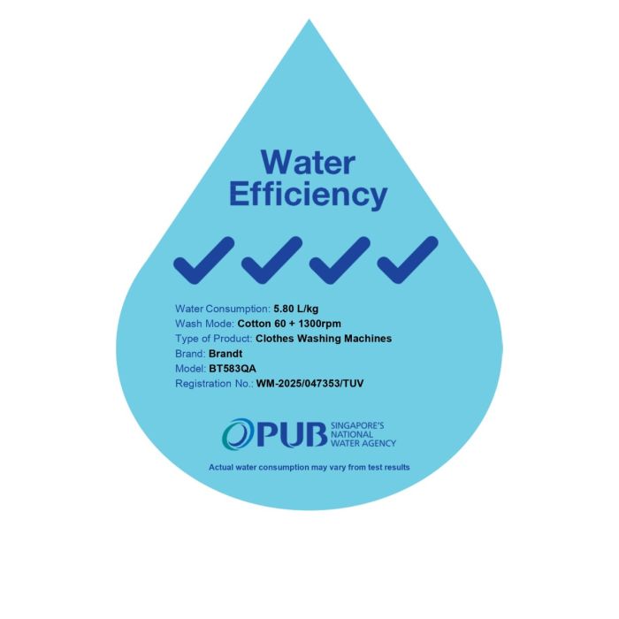 BRANDT BT583QA Top Load Washer 8kg