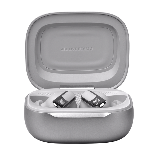 JBL Live Beam 3 True wireless noise-cancelling earbuds with stick-closed design and Smart Charging Case