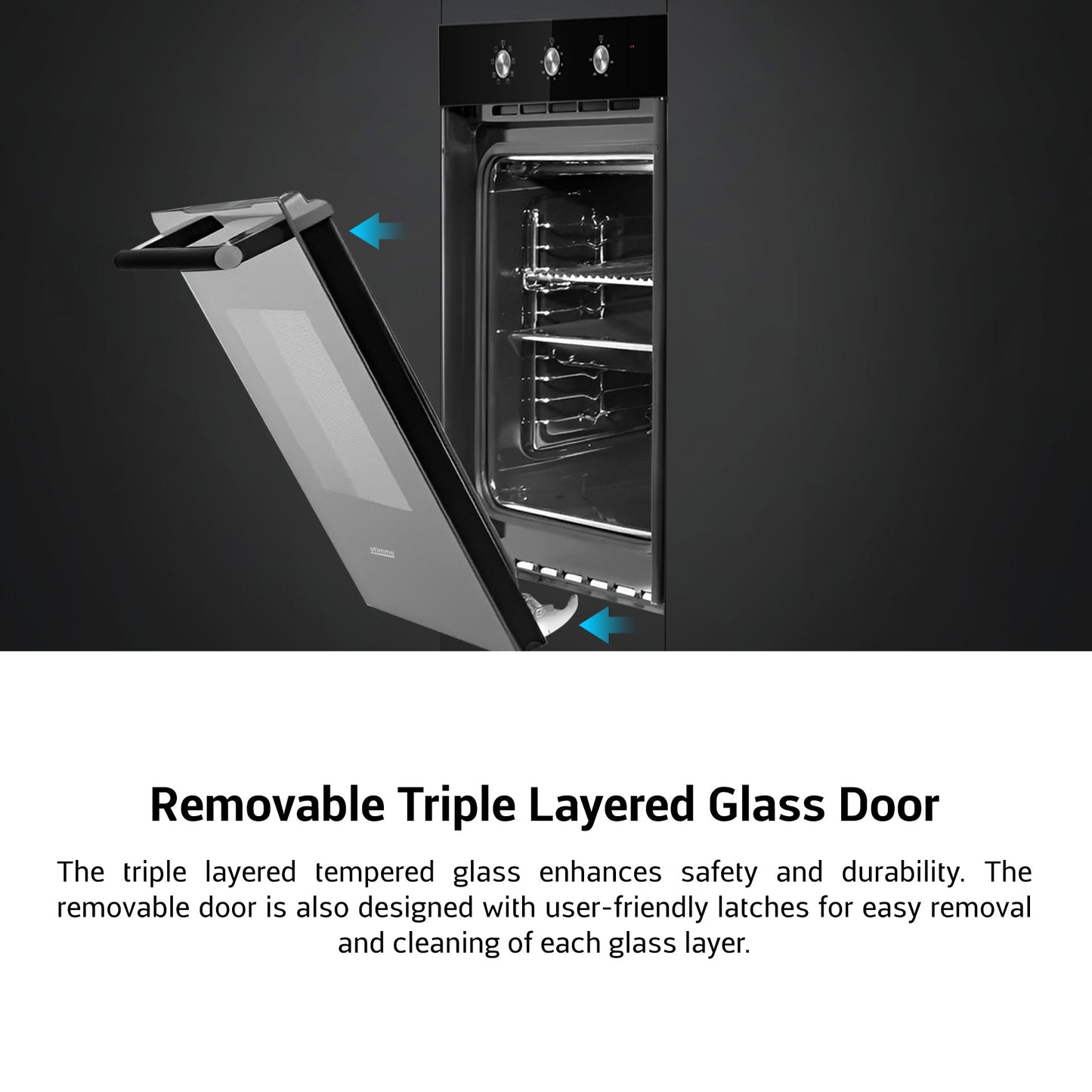 EUROPACE EBO6821DBK Built-In Oven 82L