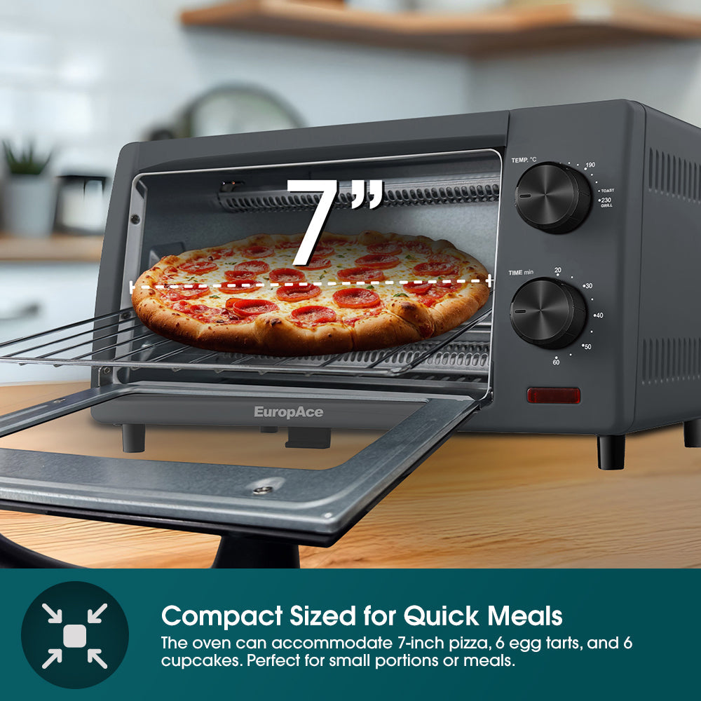 EUROPACE ETO2103DGY Compact Toaster Oven 10L