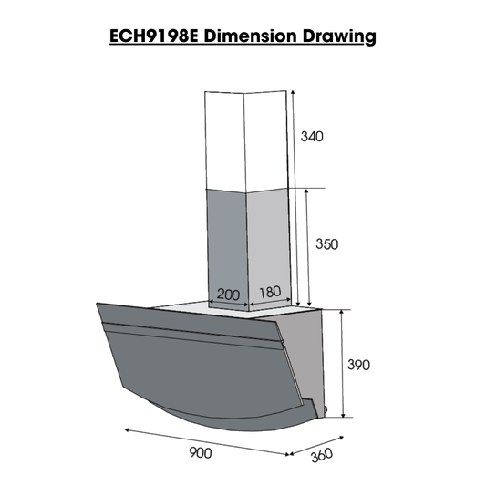 EUROPACE ECH9198E + EIV7732E Hob + Hood Combo