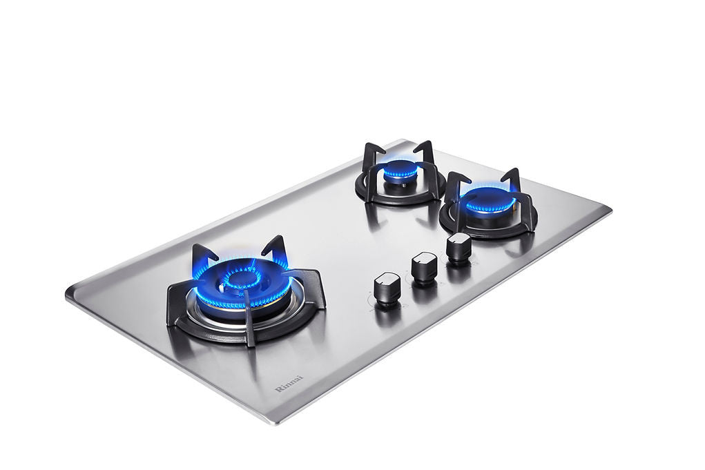 RINNAI RB-73TS 3 Burner Built-In Hob Stainless Steel Top Plate