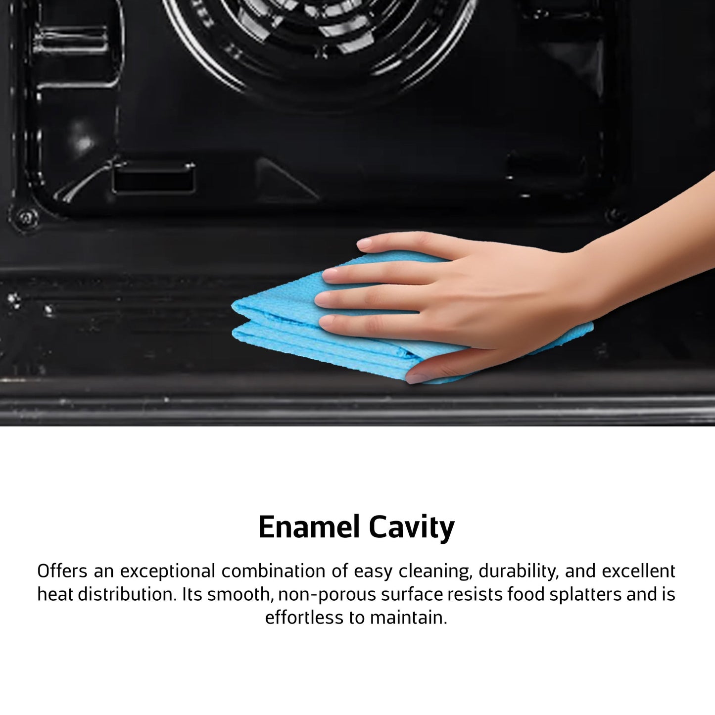 EUROPACE EBO3821DBK Built-In Oven 82L