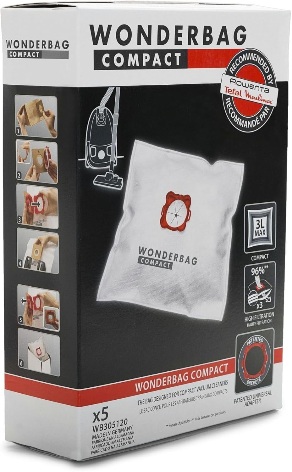 TEFAL WB3051 Wonderbag Compact,White