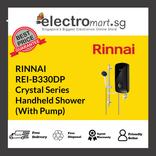 RINNAI REI-B330DP Crystal Series Handheld Shower (With Pump)