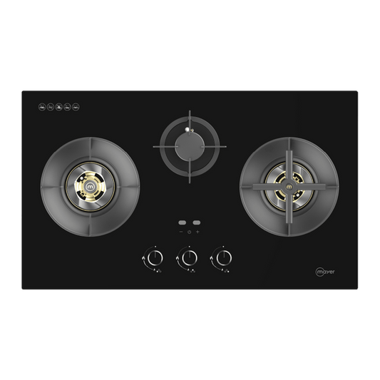 MAYER MMGH388HI 3 Burners Glass Gas Hob 88cm