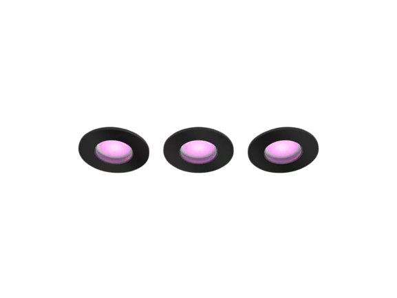 PHILIPS Xamento Hue Recessed black 3x4.2W