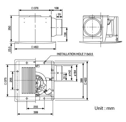KDK 38CDH Ventilating Fan