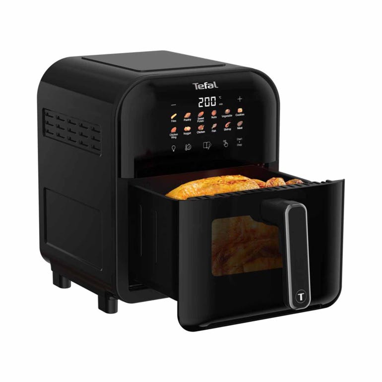TEFAL EY8218 Easy Fry Far-Infrared Vision Air Fryer with Window (6L)