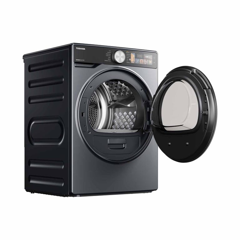 TOSHIBA TD-T25BS110HWS(MG) Front Load Heat Pump Tumble Dryer, 10KGS