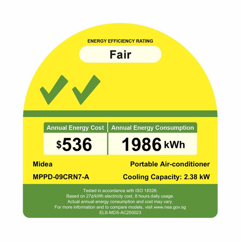 MIDEA MPPD-09CRN7-A Portable Aircon 9000 BTU