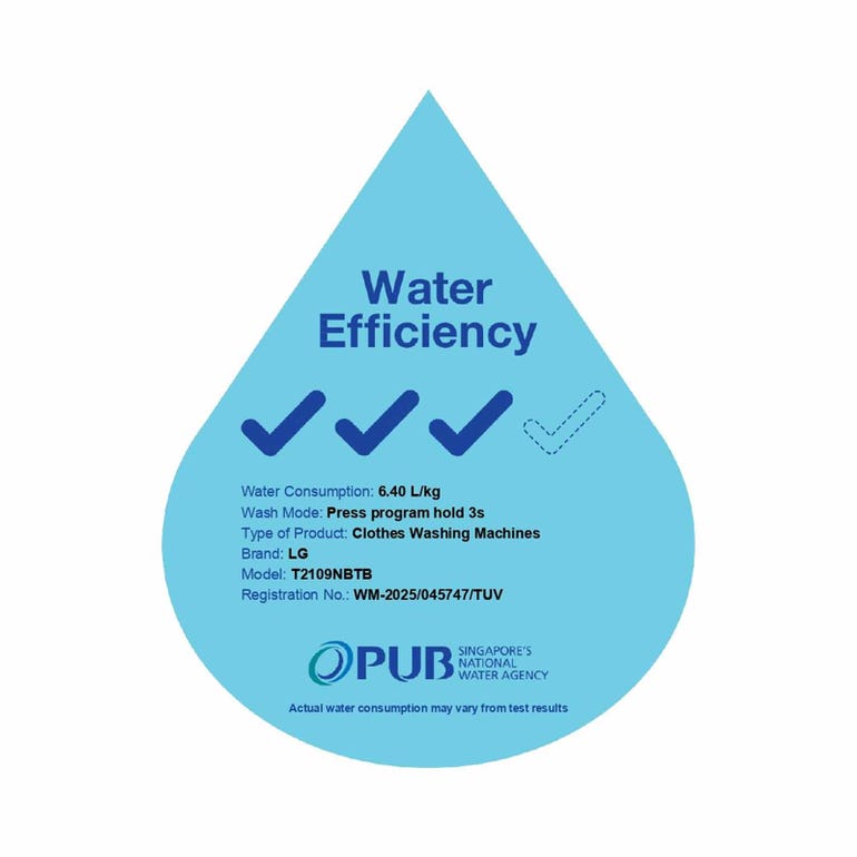 LG T2109NBTB Top Load Washer 9kg