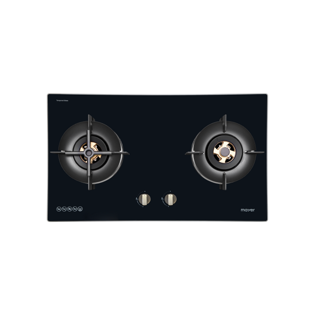 MAYER MMGH7721HI 2 Burner Glass Gas Hob 76cm