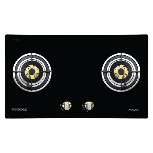 MAYER MMGH882HI 2 Burner Glass Gas Hob 86cm